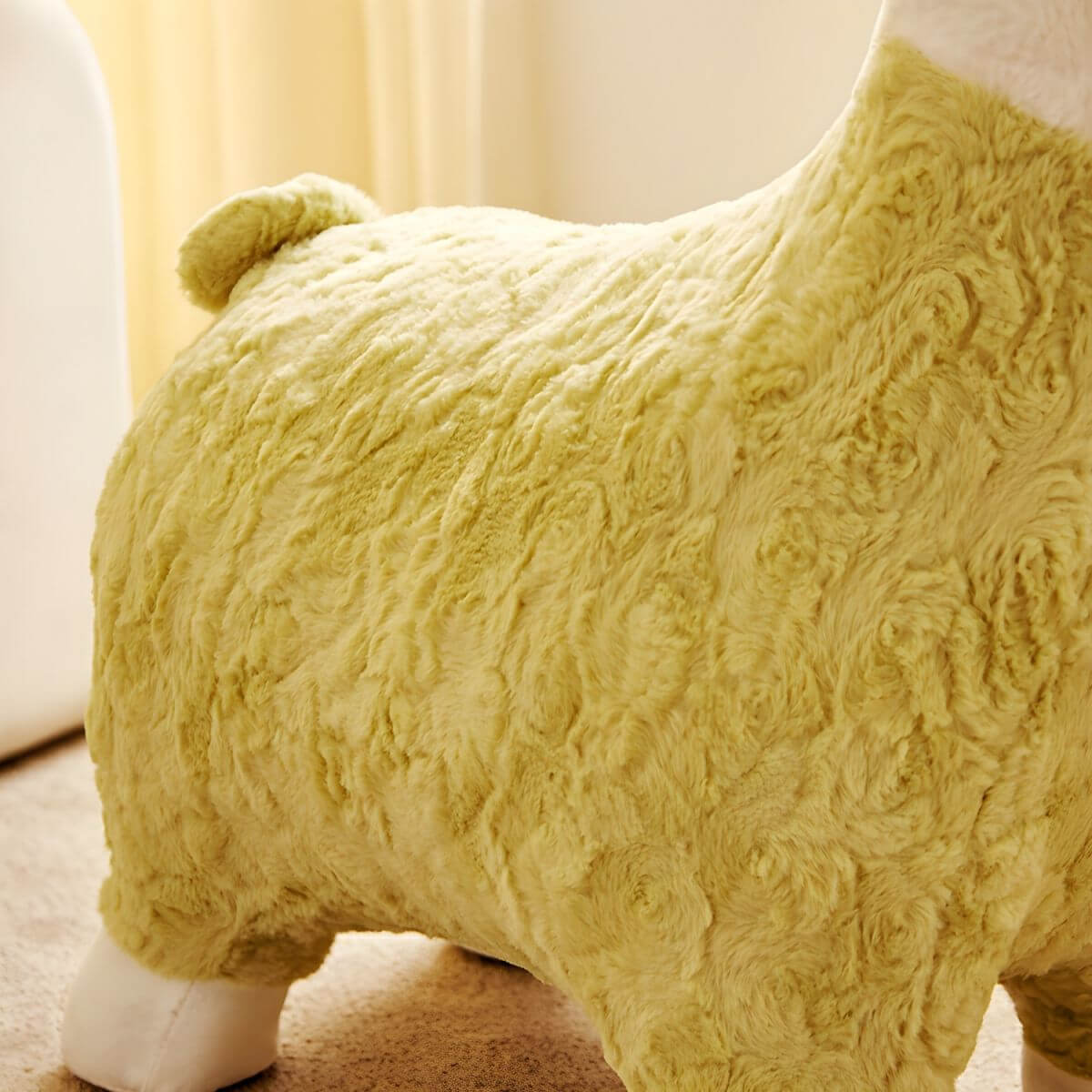 Animal-Themed Upholstered Toddler Chair with Back Support