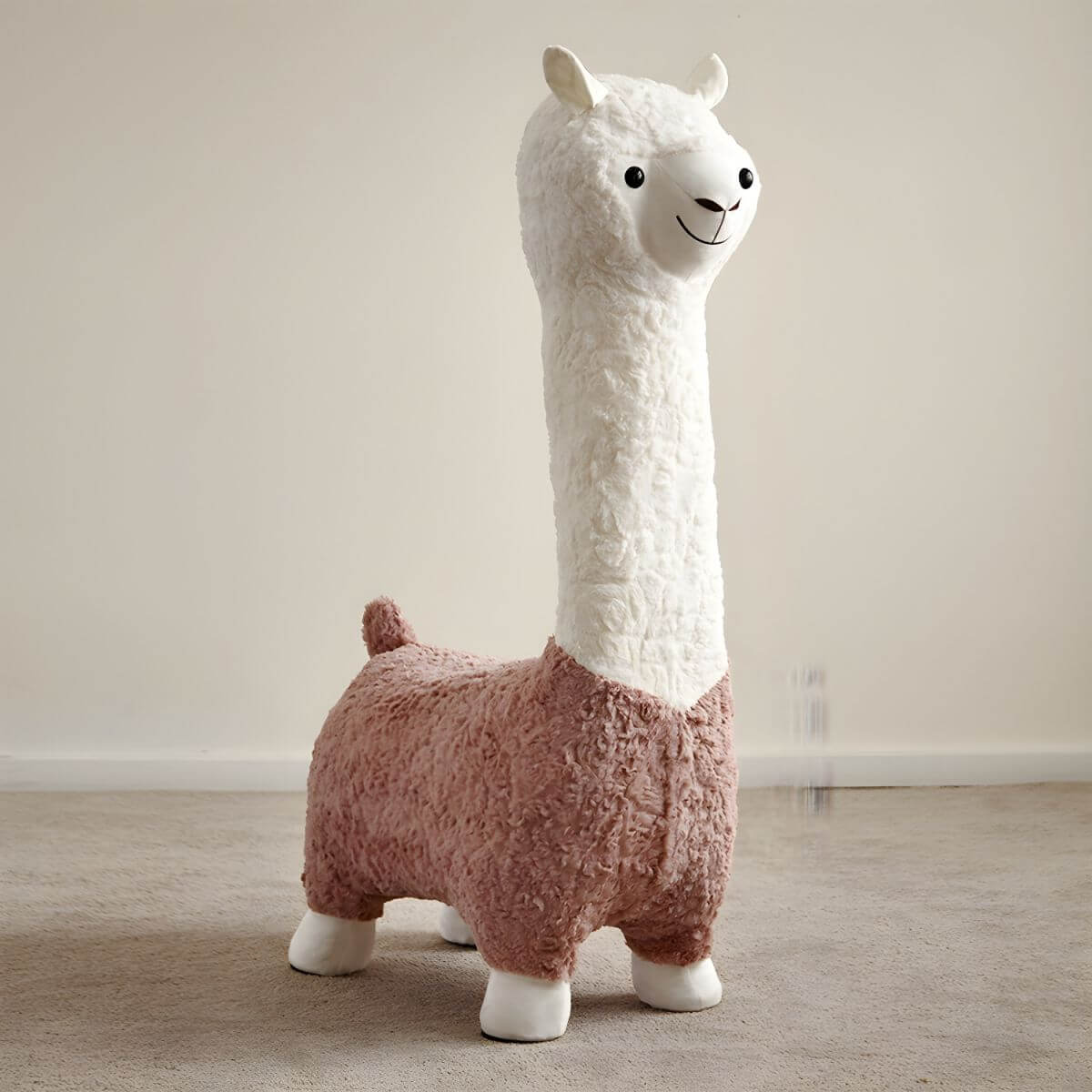 Animal-Themed Upholstered Toddler Chair with Back Support