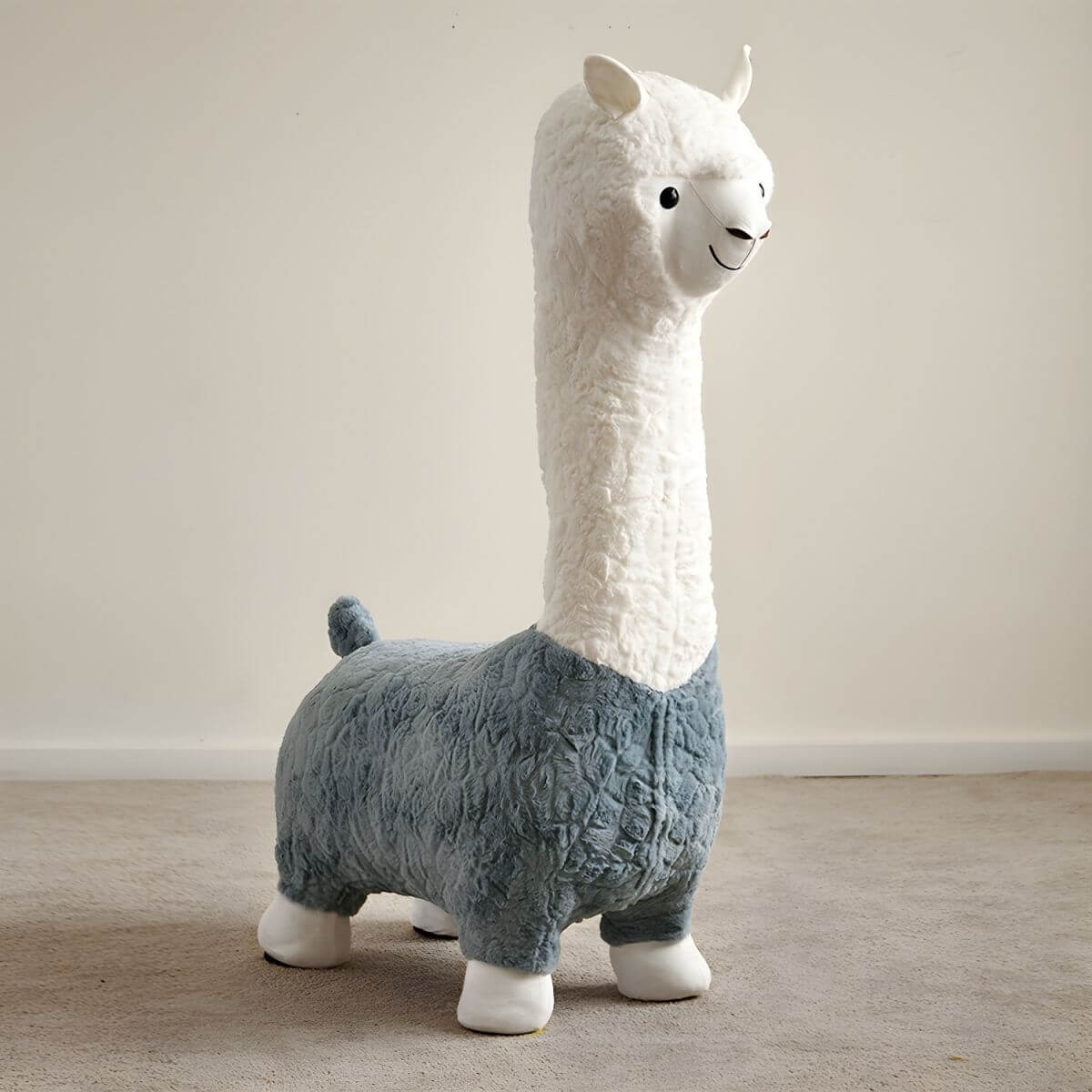 Animal-Themed Upholstered Toddler Chair with Back Support