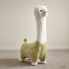 Animal-Themed Upholstered Toddler Chair with Back Support