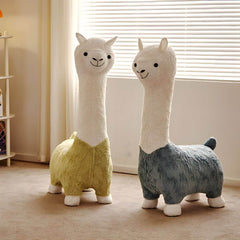 Animal-Themed Upholstered Toddler Chair with Back Support