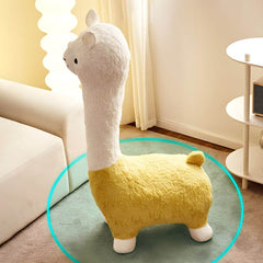 Animal-Themed Upholstered Toddler Chair with Back Support