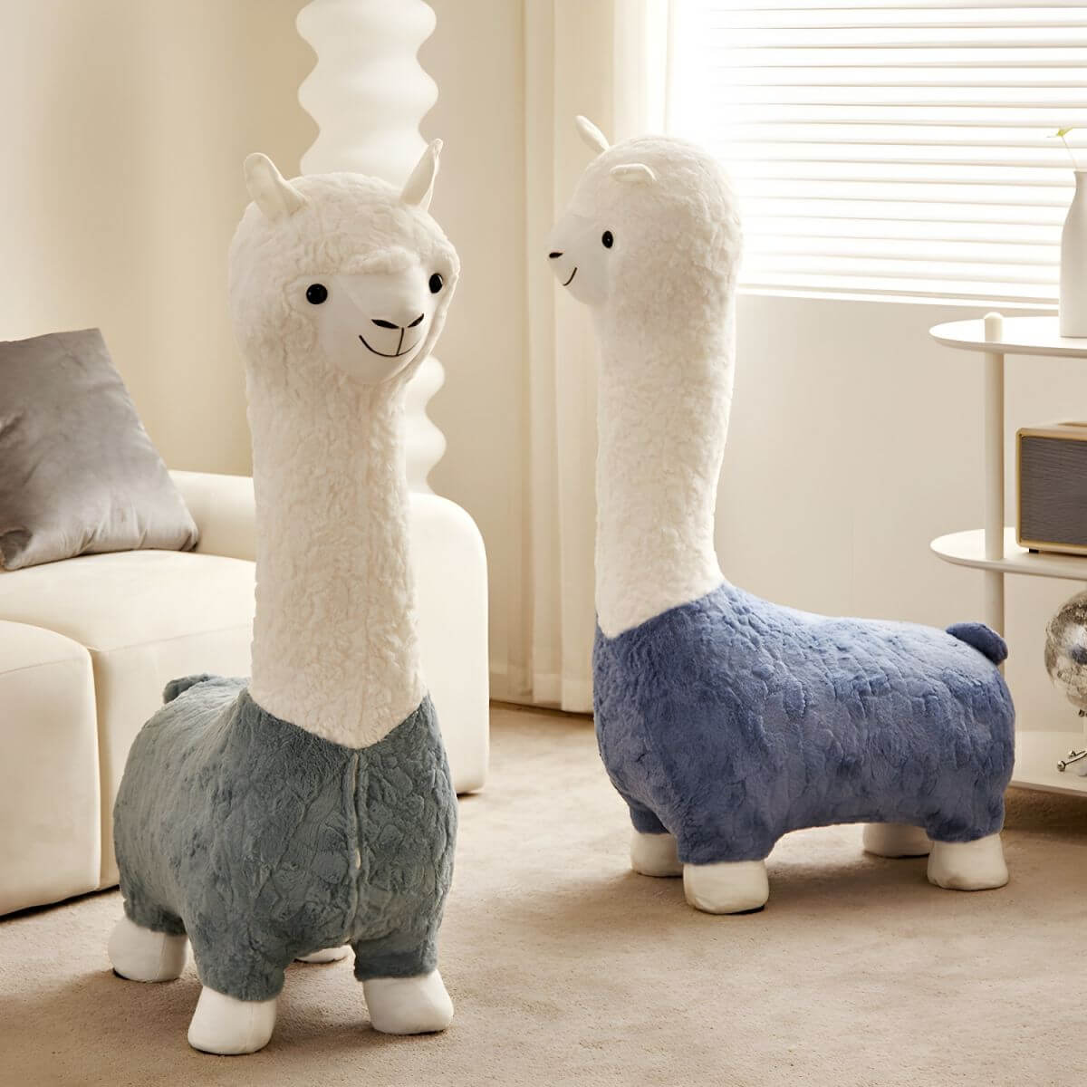 Animal-Themed Upholstered Toddler Chair with Back Support