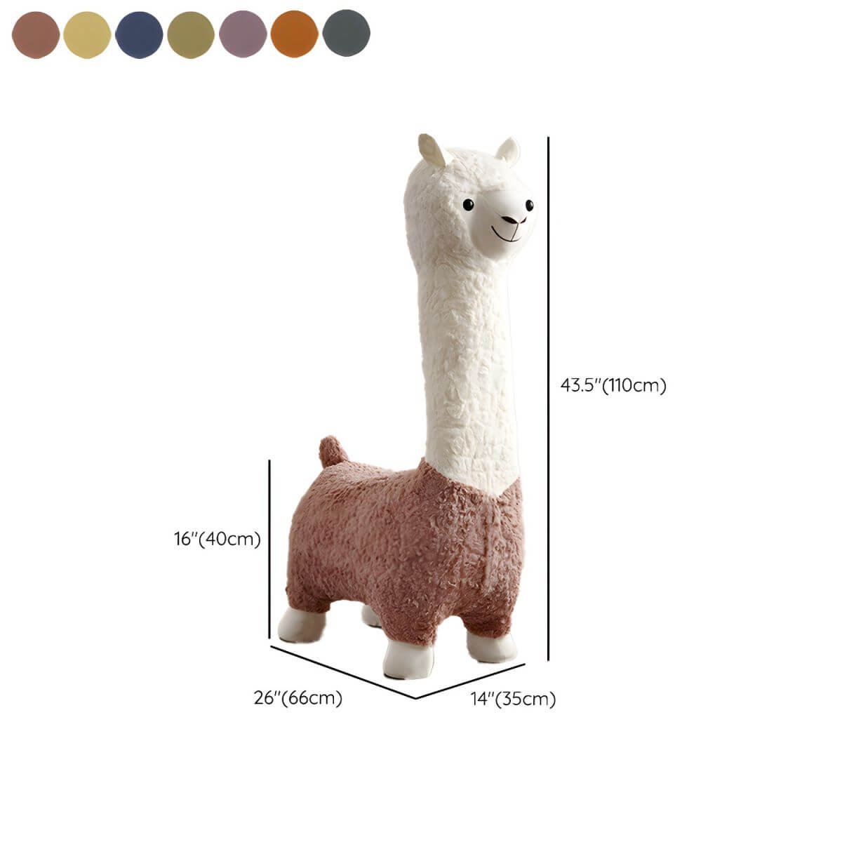 Animal-Themed Upholstered Toddler Chair with Back Support Dimensions