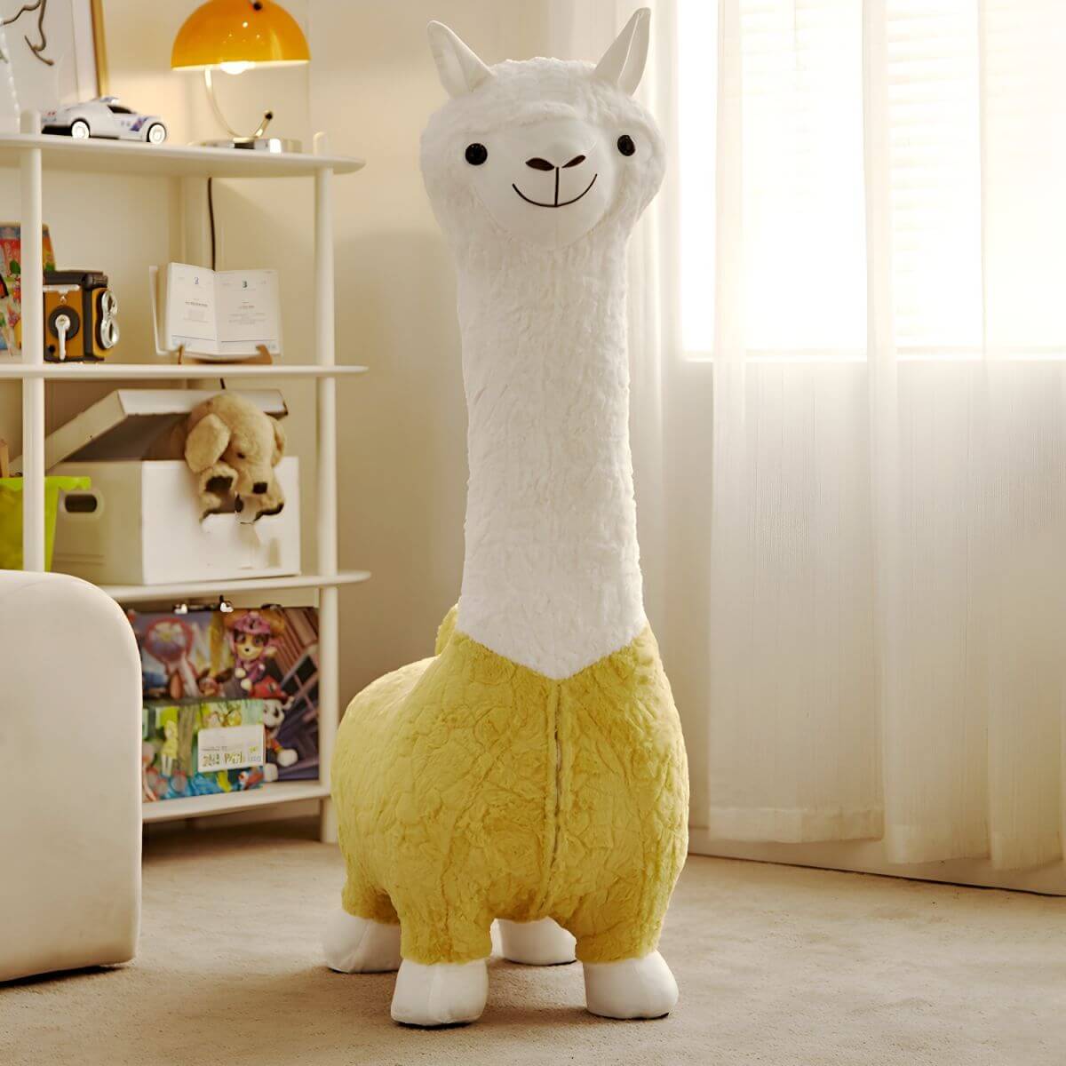 Animal-Themed Upholstered Toddler Chair with Back Support Main Product Image