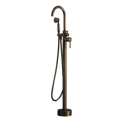 Antique Brass Freestanding Tub Faucet with Hand Shower