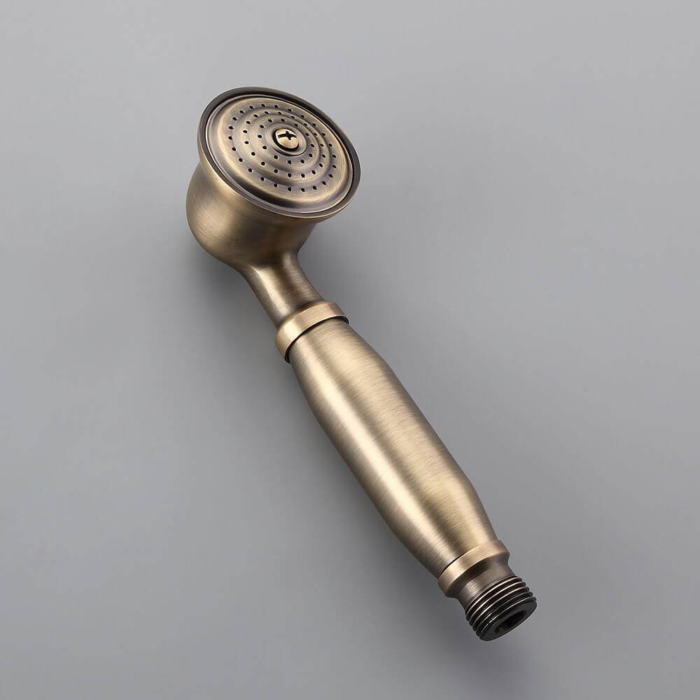 Antique Brass Traditional Rainfall Shower System with Hand Shower