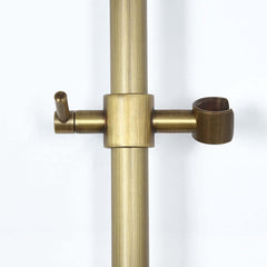 Antique Brass Traditional Shower Set with Rain Shower Head and Handheld