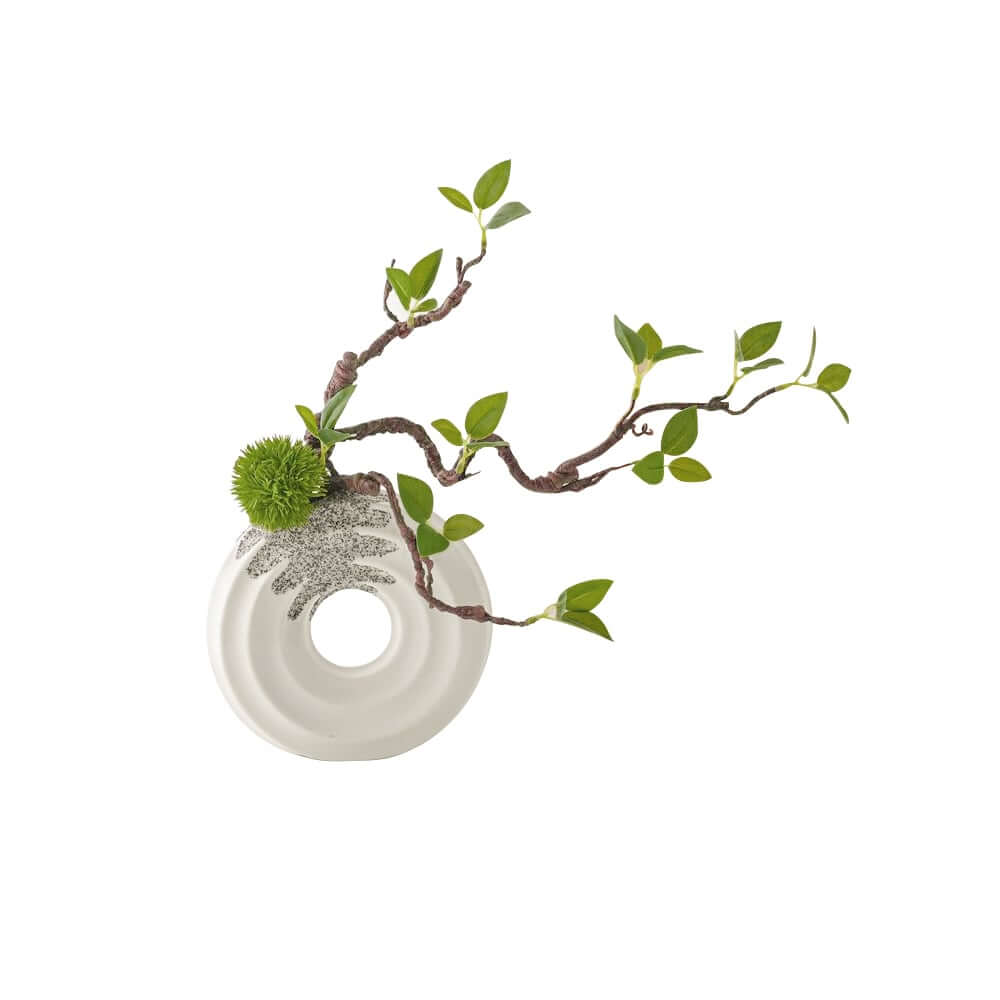 Artificial Bonsai Tree in White Ceramic Decorative Vase