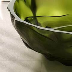 Casual Resin Free Form Freestanding Bathtub with Single Slipper Soaking Design Bathtubs