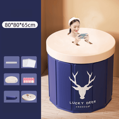 Quick Assembly Portable Bath Bucket for All Ages - Enjoy Soothing Baths Anytime, Anywhere