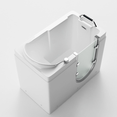 Ergonomic Walk-In Bathtub with External Door and Deep Soak for Elderly Comfort