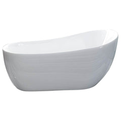 Antique Finish Single Slipper Bathtub Modern Soaking Oval Bathtub Bathtubs