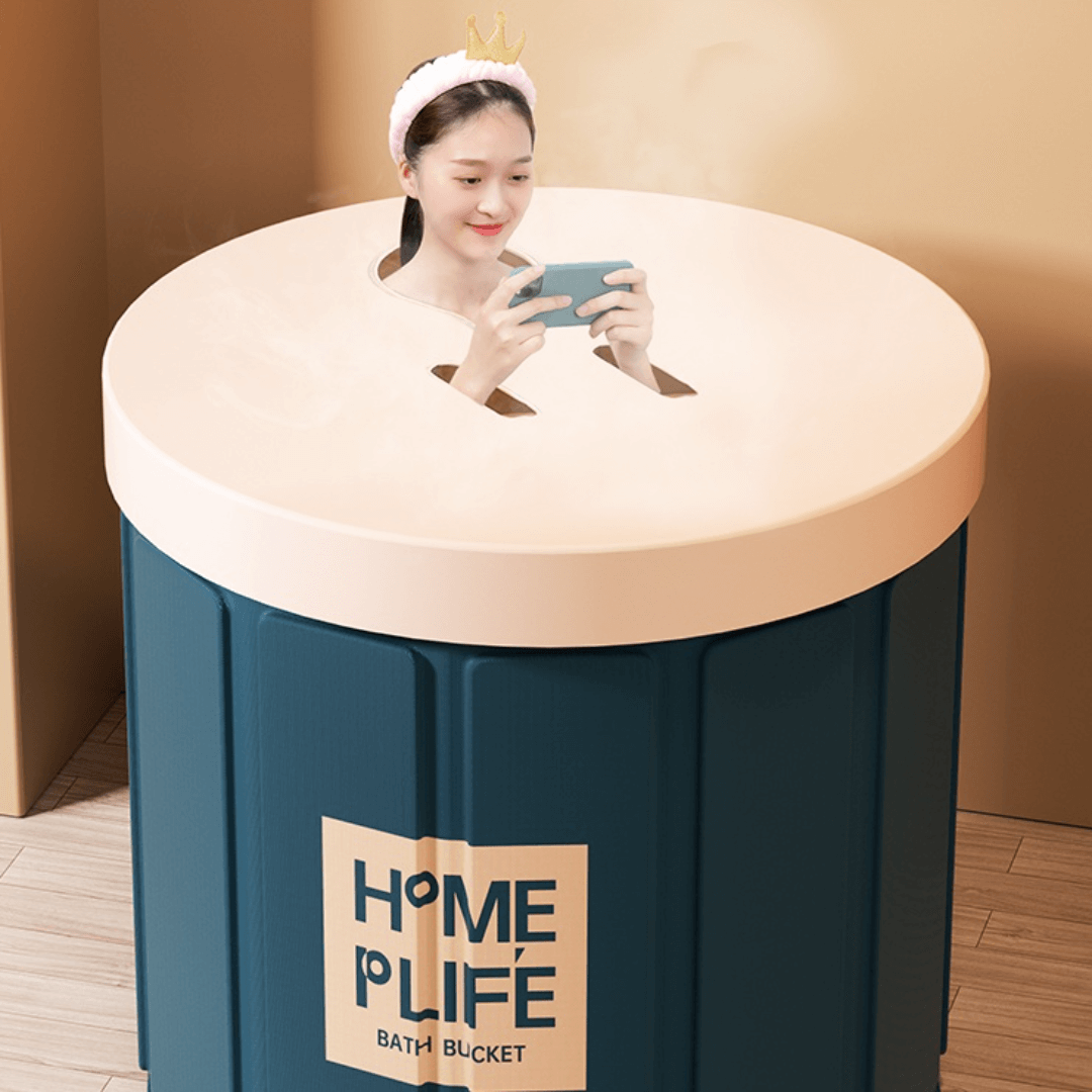 Quick Assembly Portable Bath Bucket for All Ages - Enjoy Soothing Baths Anytime, Anywhere