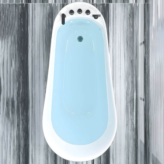 Antique Finish Single Slipper Bathtub Modern Soaking Oval Bathtub Bathtubs