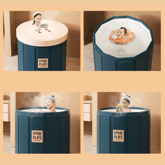 Quick Assembly Portable Bath Bucket for All Ages - Enjoy Soothing Baths Anytime, Anywhere