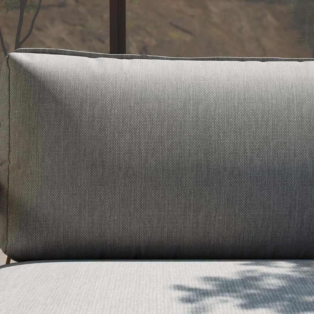 Boho 1-Seater Outdoor Swing Sofa with Handwoven Rope and Cushion