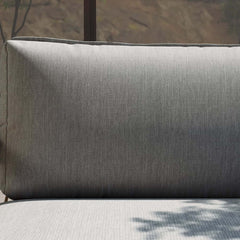 Boho 1-Seater Outdoor Swing Sofa with Handwoven Rope and Cushion