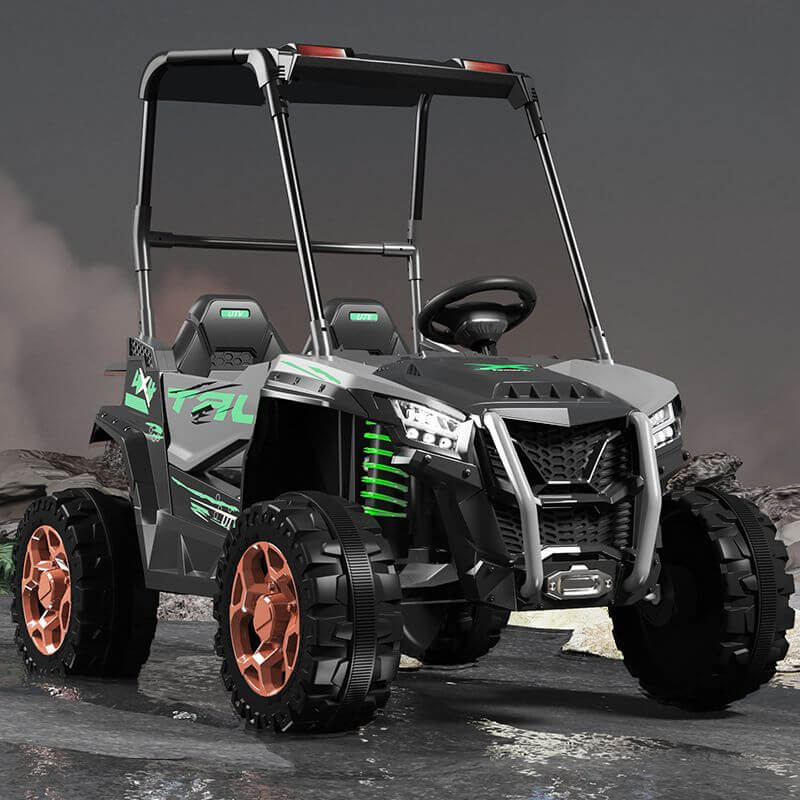 Boldly Styled Two-Seater Ride-On Featuring Off-Road Look & Safety Tech