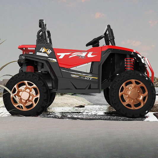 Boldly Styled Two-Seater Ride-On Featuring Off-Road Look & Safety Tech