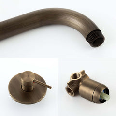 Brewst Antique Brass Fixed Rain Showerhead System