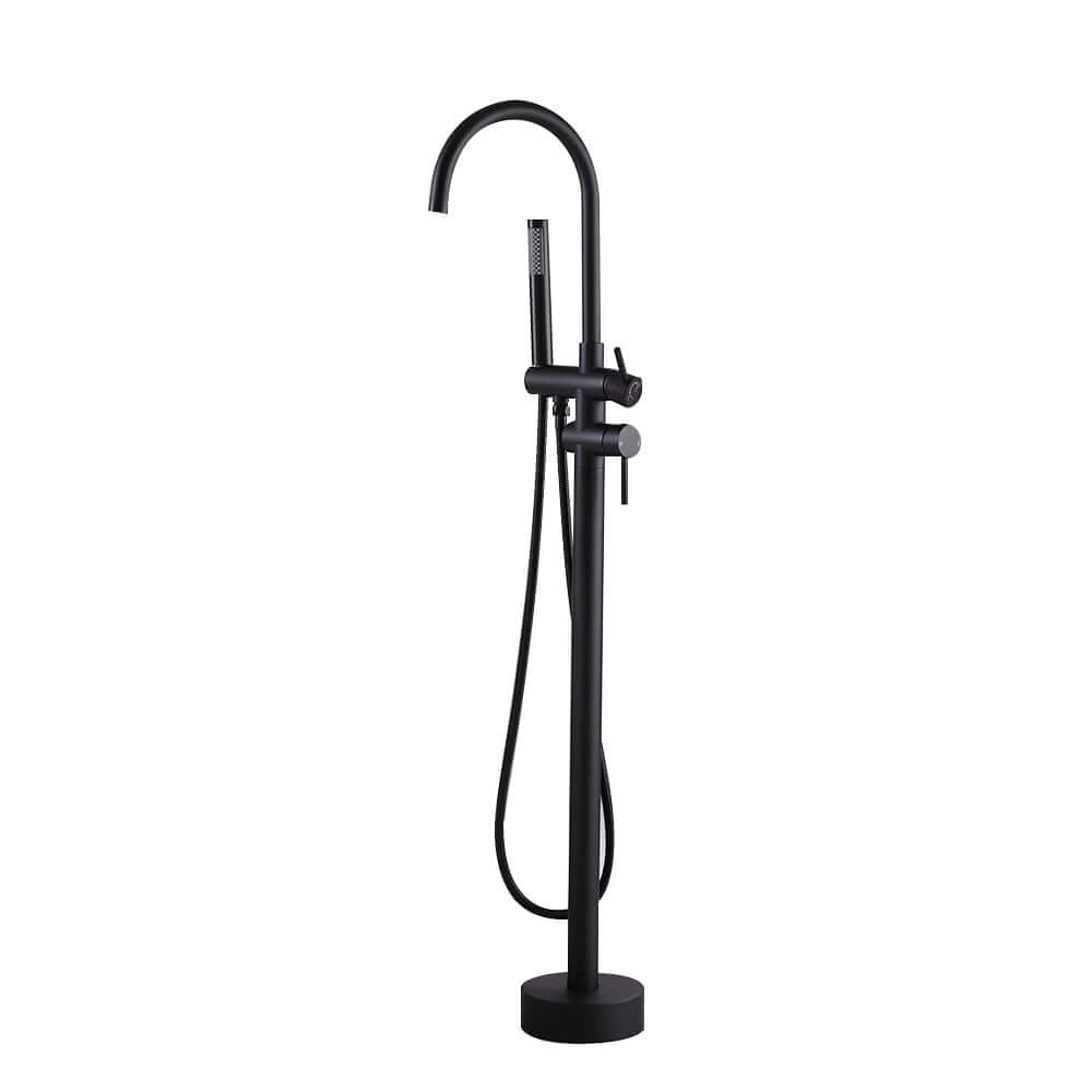 Brewst Freestanding Bathtub Faucet with Hand Shower in Matte Black