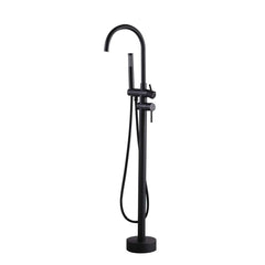Brewst Freestanding Bathtub Faucet with Hand Shower in Matte Black