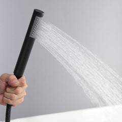 Brewst Freestanding Bathtub Faucet with Hand Shower in Matte Black
