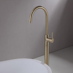 Brewst Modern Brass Floor Mounted Bathtub Faucet