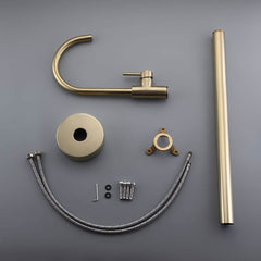Brewst Modern Brass Floor Mounted Bathtub Faucet