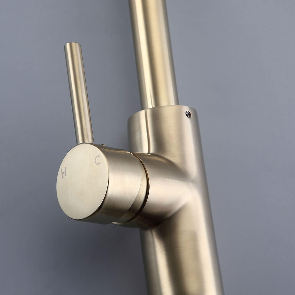 Brewst Modern Brass Floor Mounted Bathtub Faucet