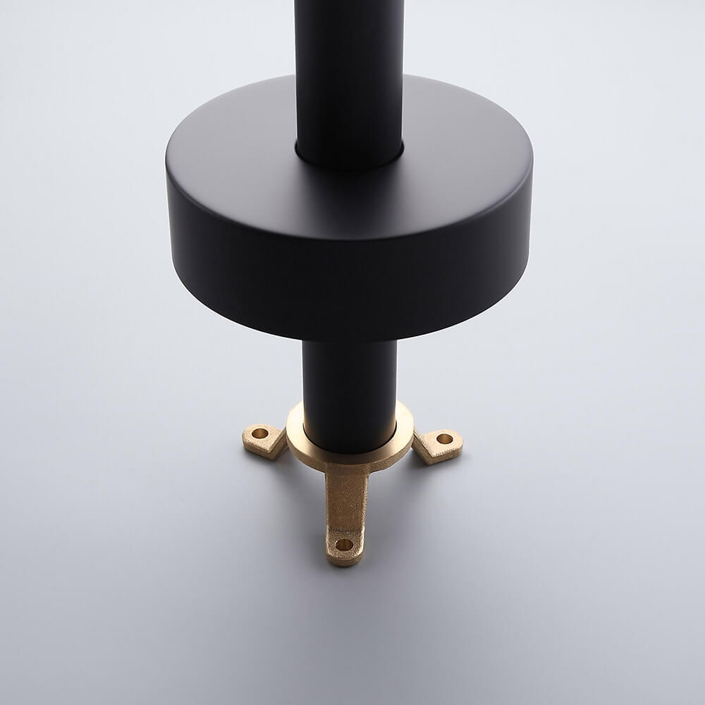 Brewst Modern Freestanding Bathtub Faucet in Matte Black Brass