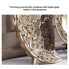 Brown Resin Novelty Sculpture Set for Living Room Decor