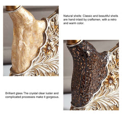 Brown Resin Novelty Sculpture Set for Living Room Decor