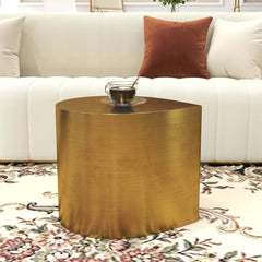 Brushed Gold Metal Modern Novelty Side Table