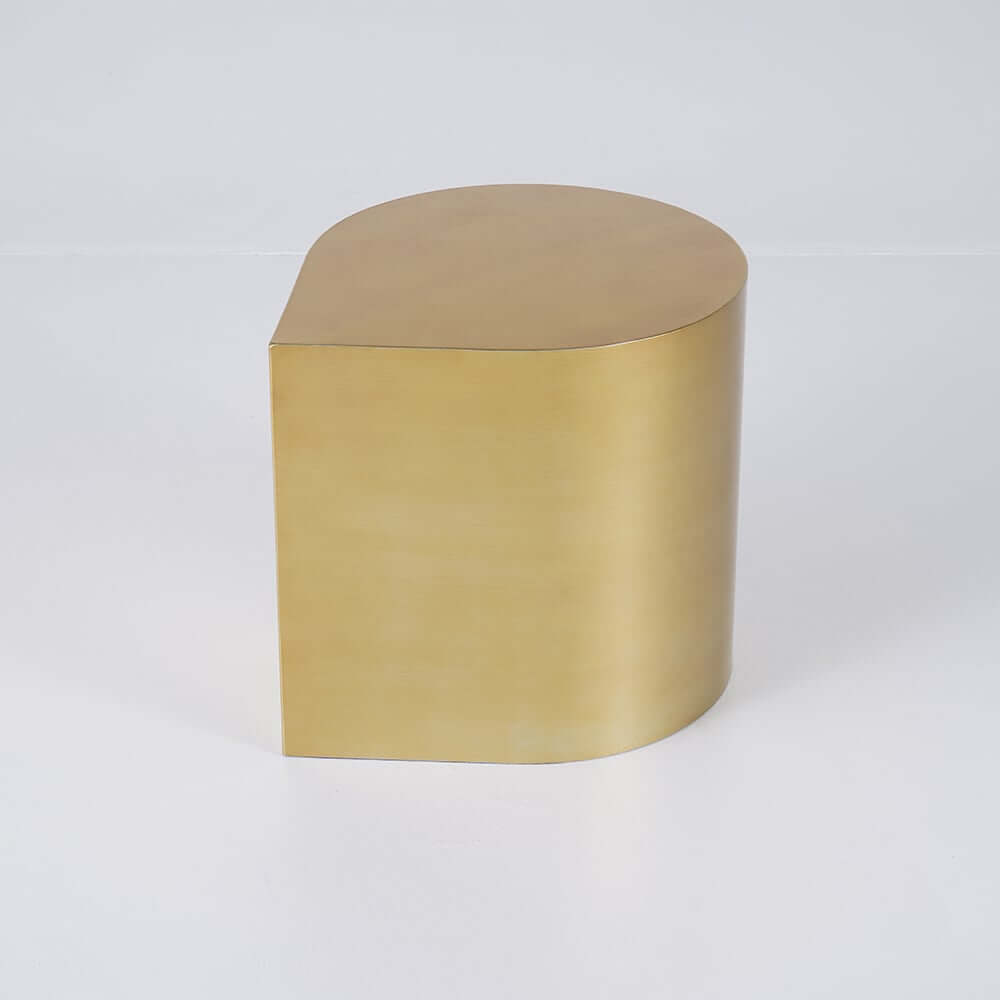 Brushed Gold Metal Modern Novelty Side Table