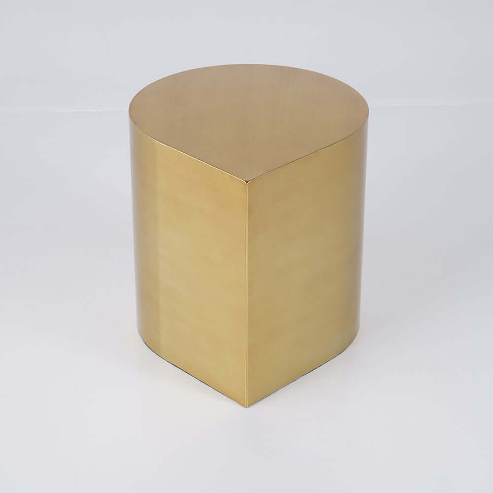 Brushed Gold Metal Modern Novelty Side Table