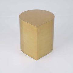 Brushed Gold Metal Modern Novelty Side Table