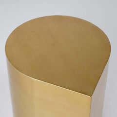 Brushed Gold Metal Modern Novelty Side Table
