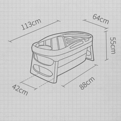High-Quality Foldable Bath Tub - Perfect Relaxation Solution for Small Spaces