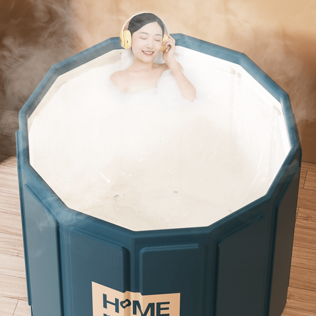 Quick Assembly Portable Bath Bucket for All Ages - Enjoy Soothing Baths Anytime, Anywhere