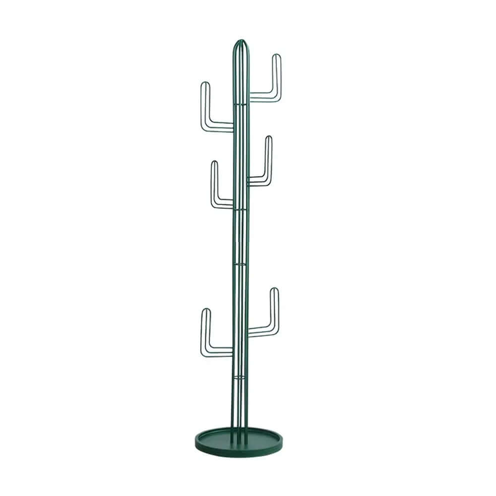 Cactus-Shaped Metal Coat Rack - Modern Freestanding Design