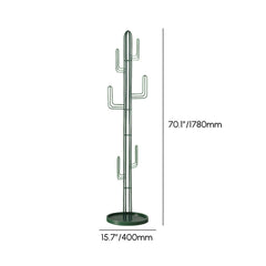 Cactus-Shaped Metal Coat Rack - Modern Freestanding Design Dimensions