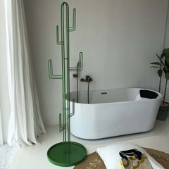 Cactus-Shaped Metal Coat Rack - Modern Freestanding Design Main Product Image