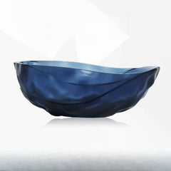Casual Resin Free Form Freestanding Bathtub with Single Slipper Soaking Design Bathtubs