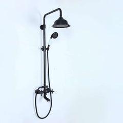Chester Antique Black Brass Wall Mounted Shower System with Hand Shower