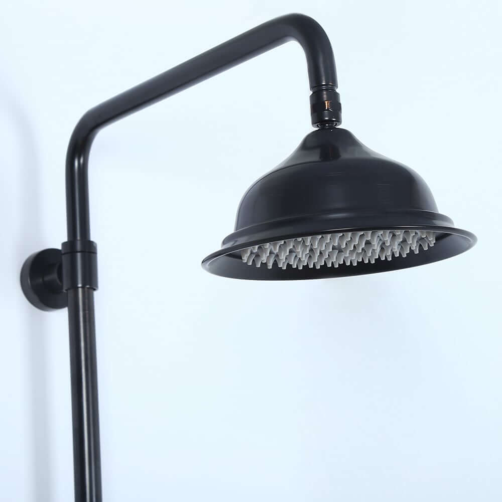 Chester Antique Black Brass Wall Mounted Shower System with Hand Shower