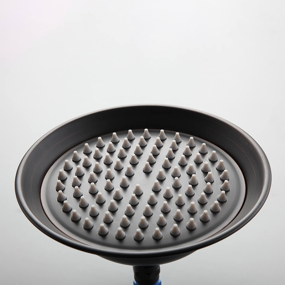 Chester Antique Black Brass Wall Mounted Shower System with Hand Shower