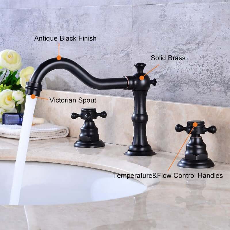 Chester Traditional Widespread Bathroom Faucet in Chrome
