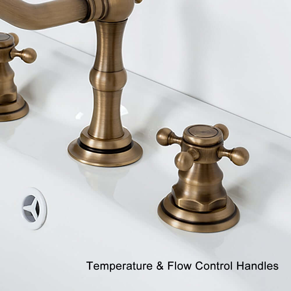 Chester Traditional Widespread Bathroom Faucet in Chrome